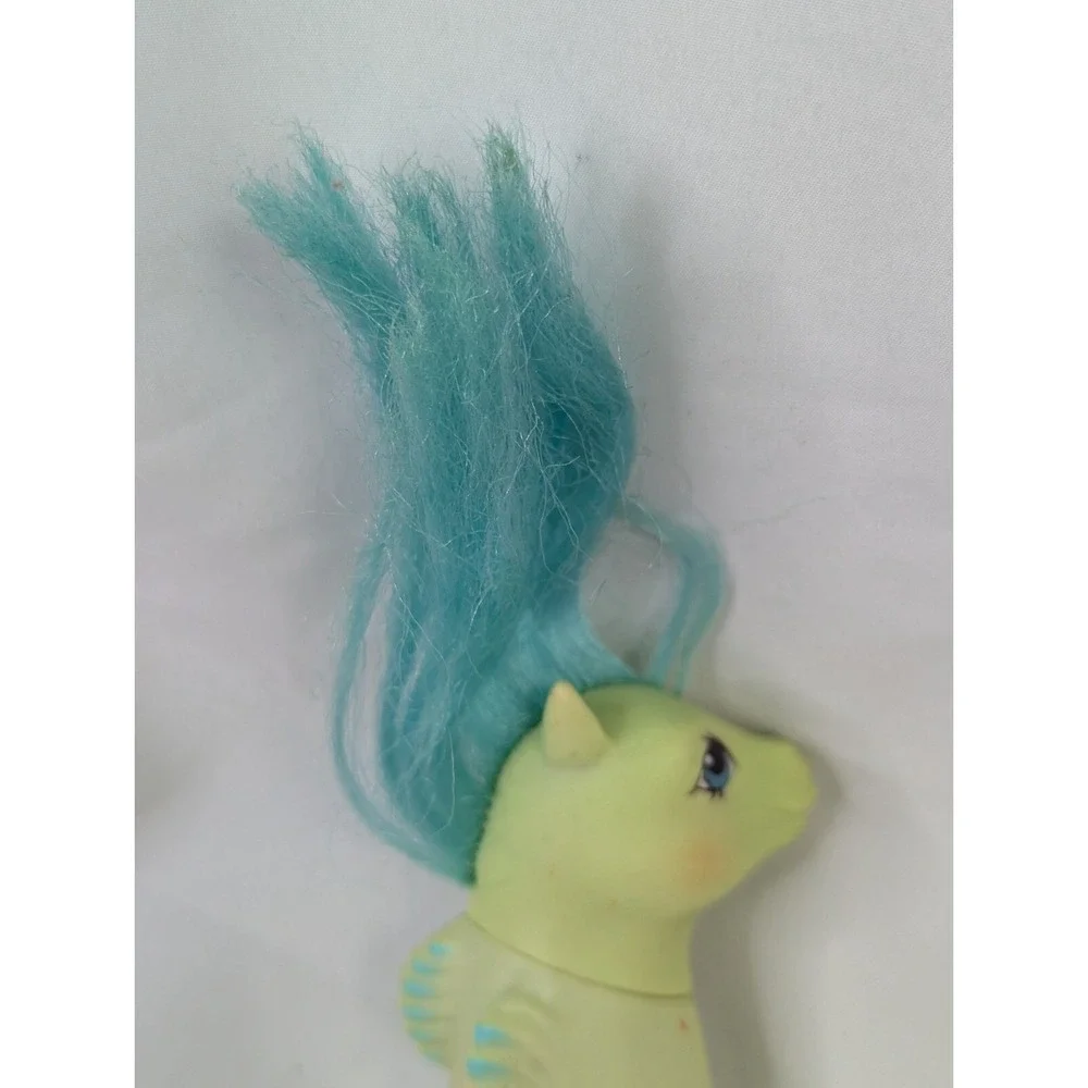Hasbro My Little‎ Pony Seahorse Shimmer Green 4 Inch 1984 Float Lot